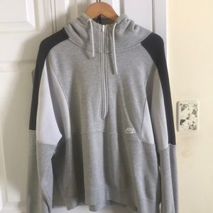 Nike quarter zip up (grey,white,black)